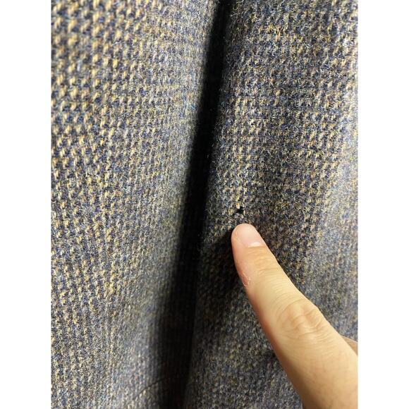 Vintage Pendleton Virgin Wool Tweed Sport Coat Blazer Elbow Patch Size 44 Brown - Picture 6 of 8